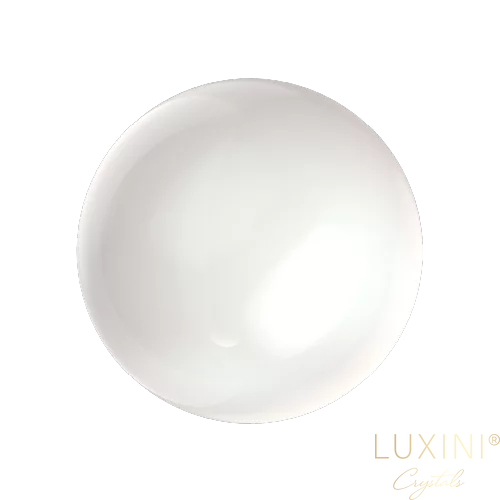 LUXINI® Cabochon - kynsikoriste helmi valkoinen