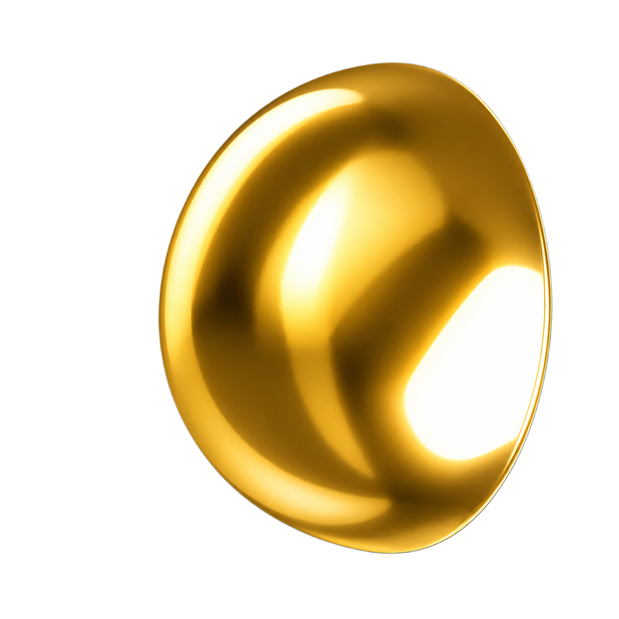 LUXINI® - Half Sphere - metallinen puolipallo kulta