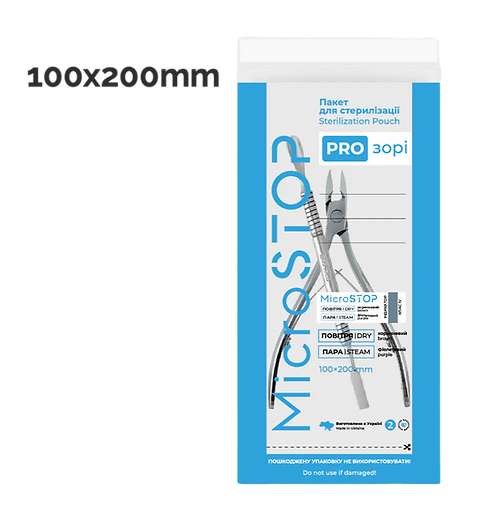 Microstop - Sterilointipakkaus 100 kpl (läpinäkyvä)
