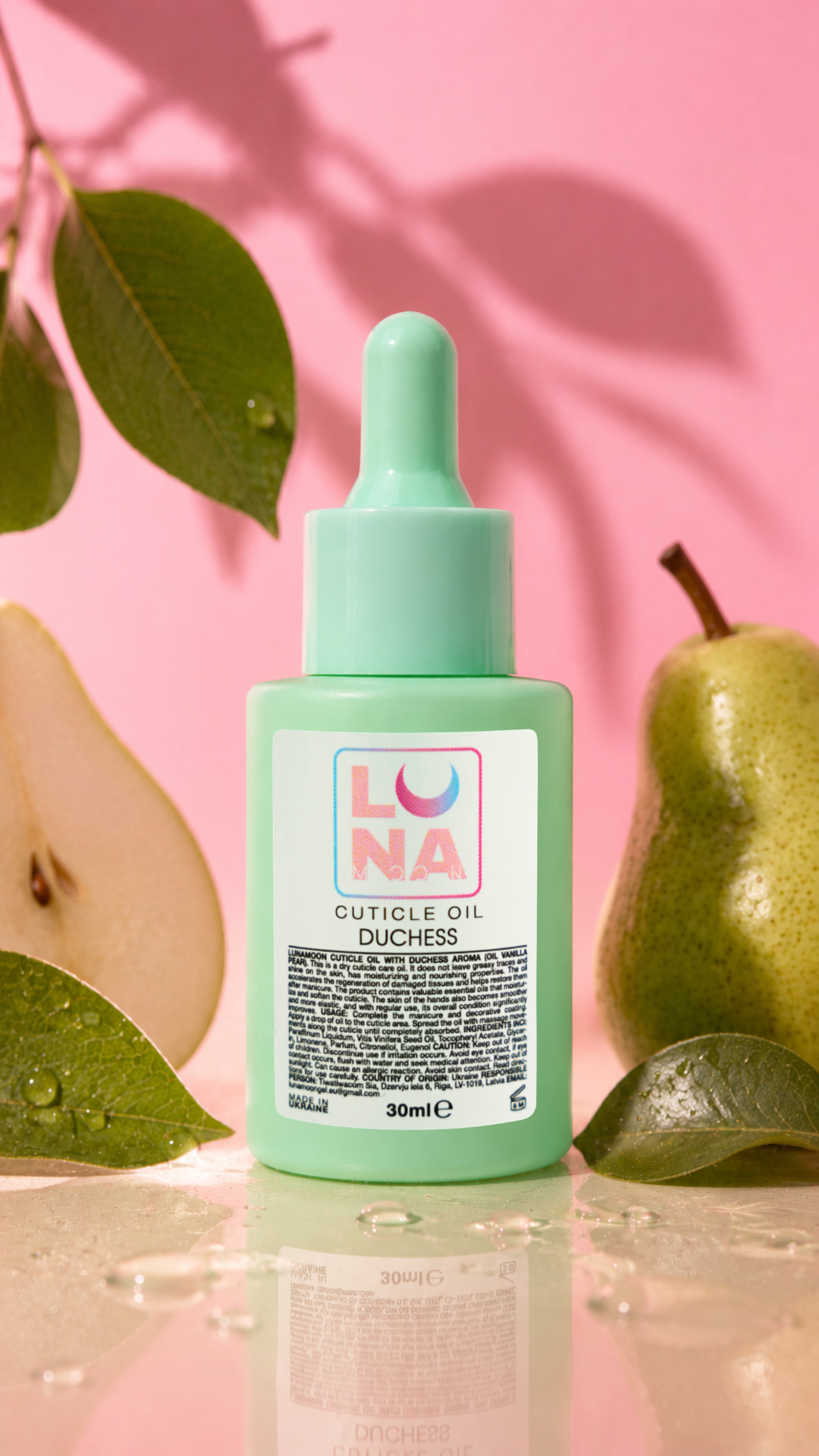 LUNAmoon - kynsinauhaöljy - Duchess Pear - 30ml