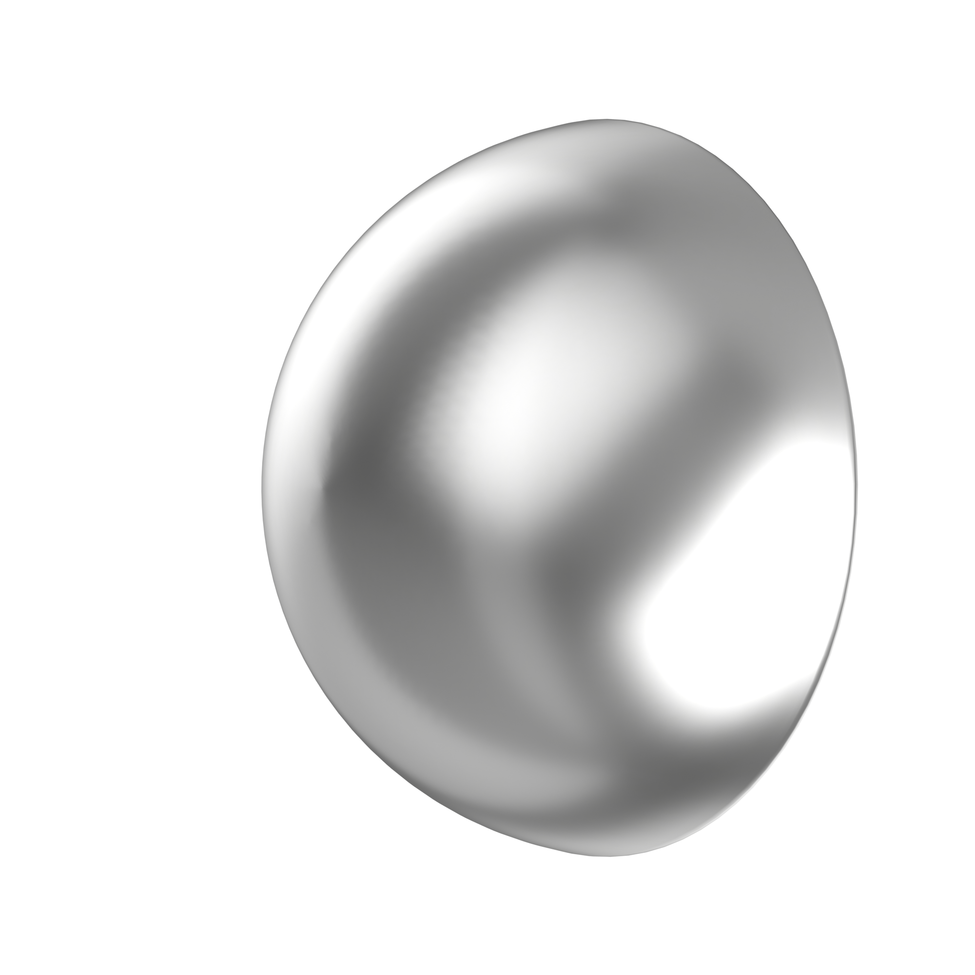 LUXINI® - Half Sphere - metallinen puolipallo hopea