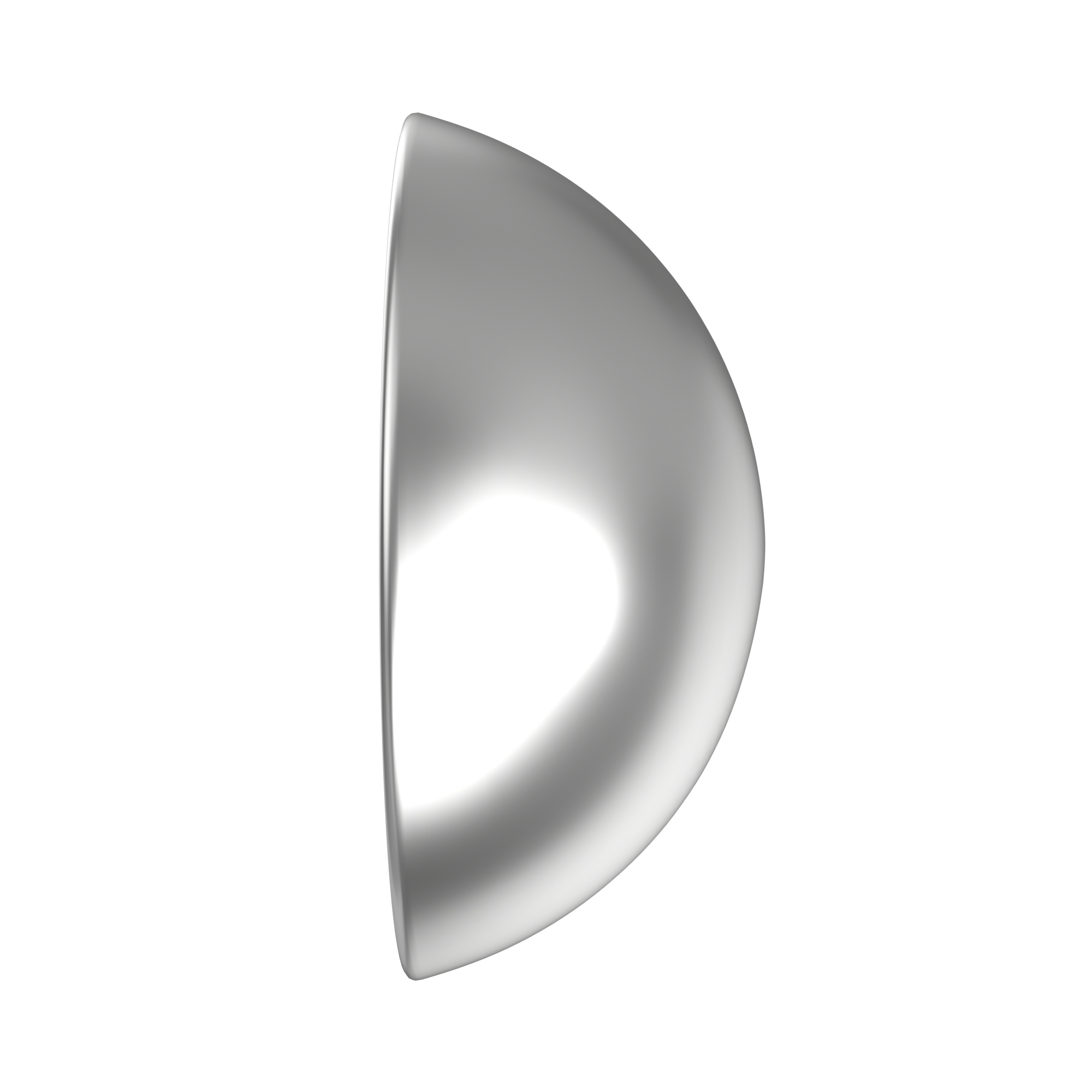 LUXINI® - Half Sphere - metallinen puolipallo hopea