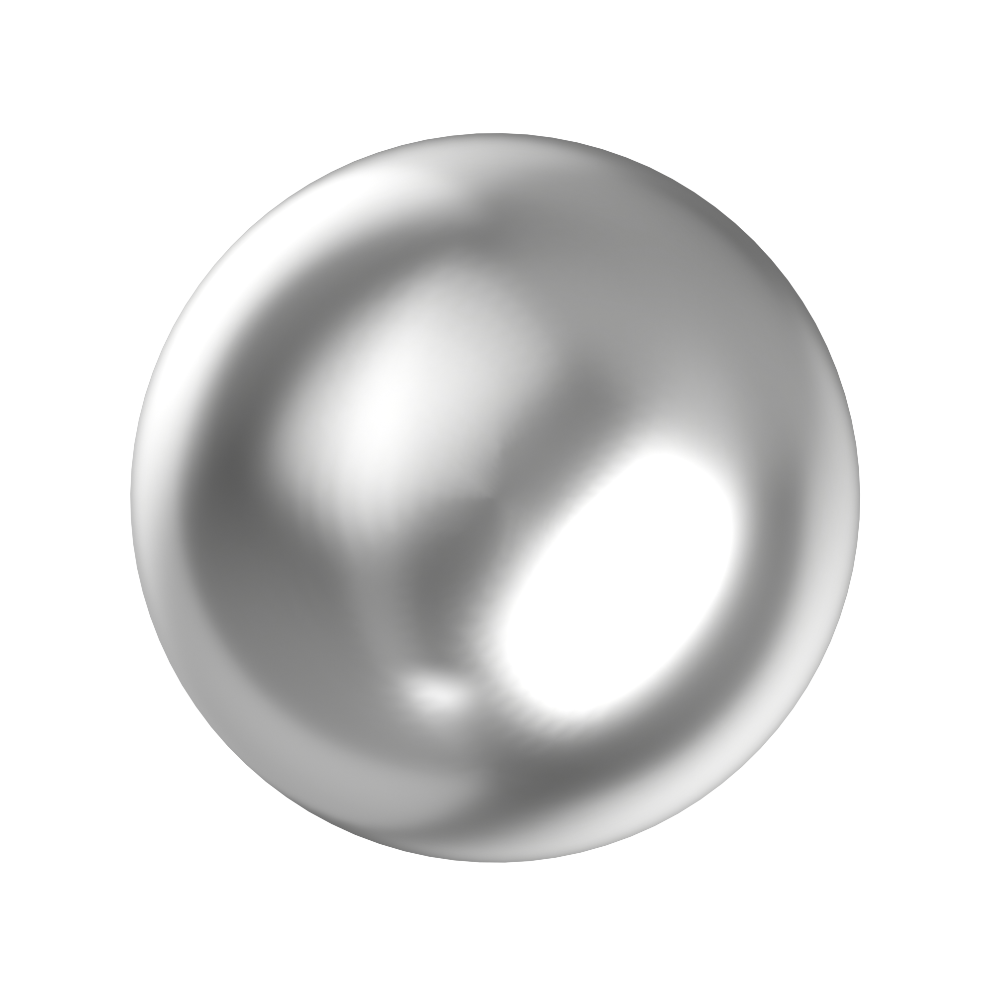 LUXINI® - Half Sphere - metallinen puolipallo hopea